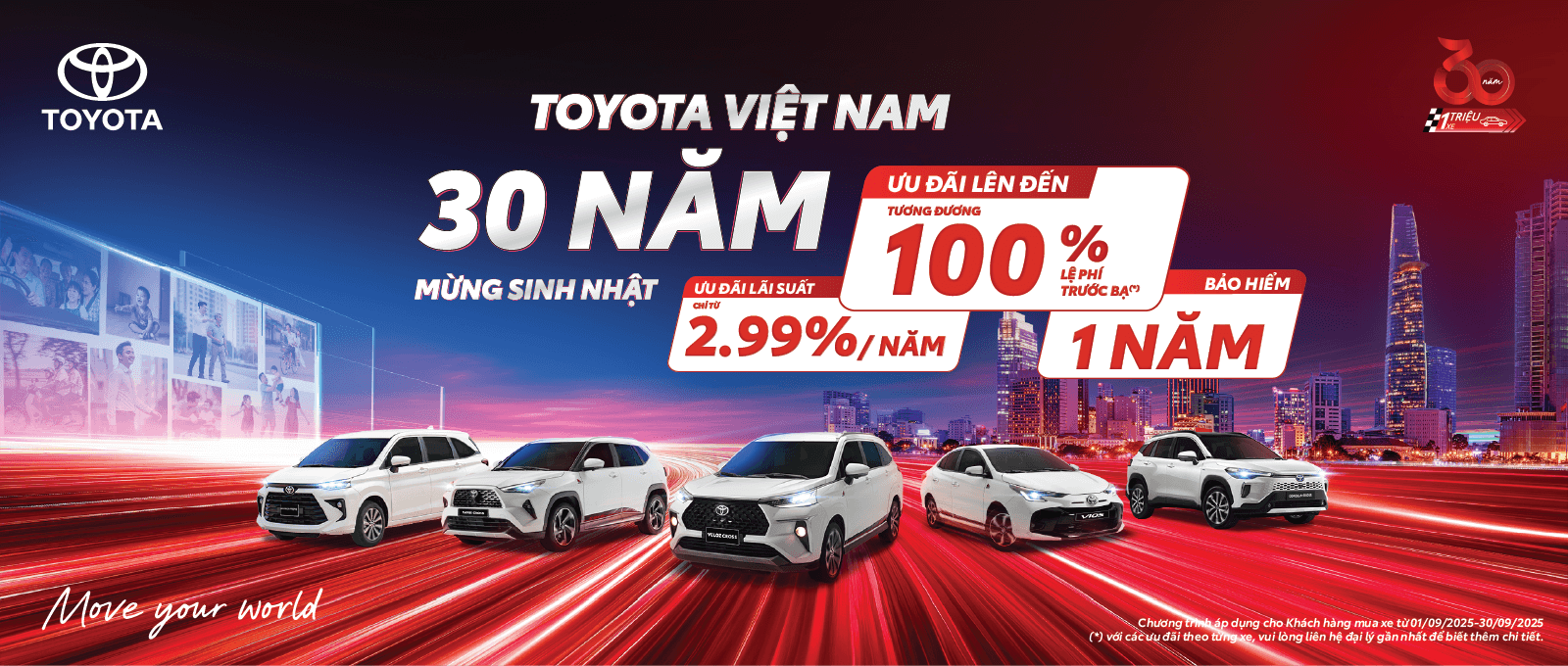 TOYOTA VIỆT NAM CÙNG HỆ THỐNG ĐẠI LÝ TRIỂN KHAI CHƯƠNG TRÌNH KHUYẾN MẠI THÁNG 09/2025
