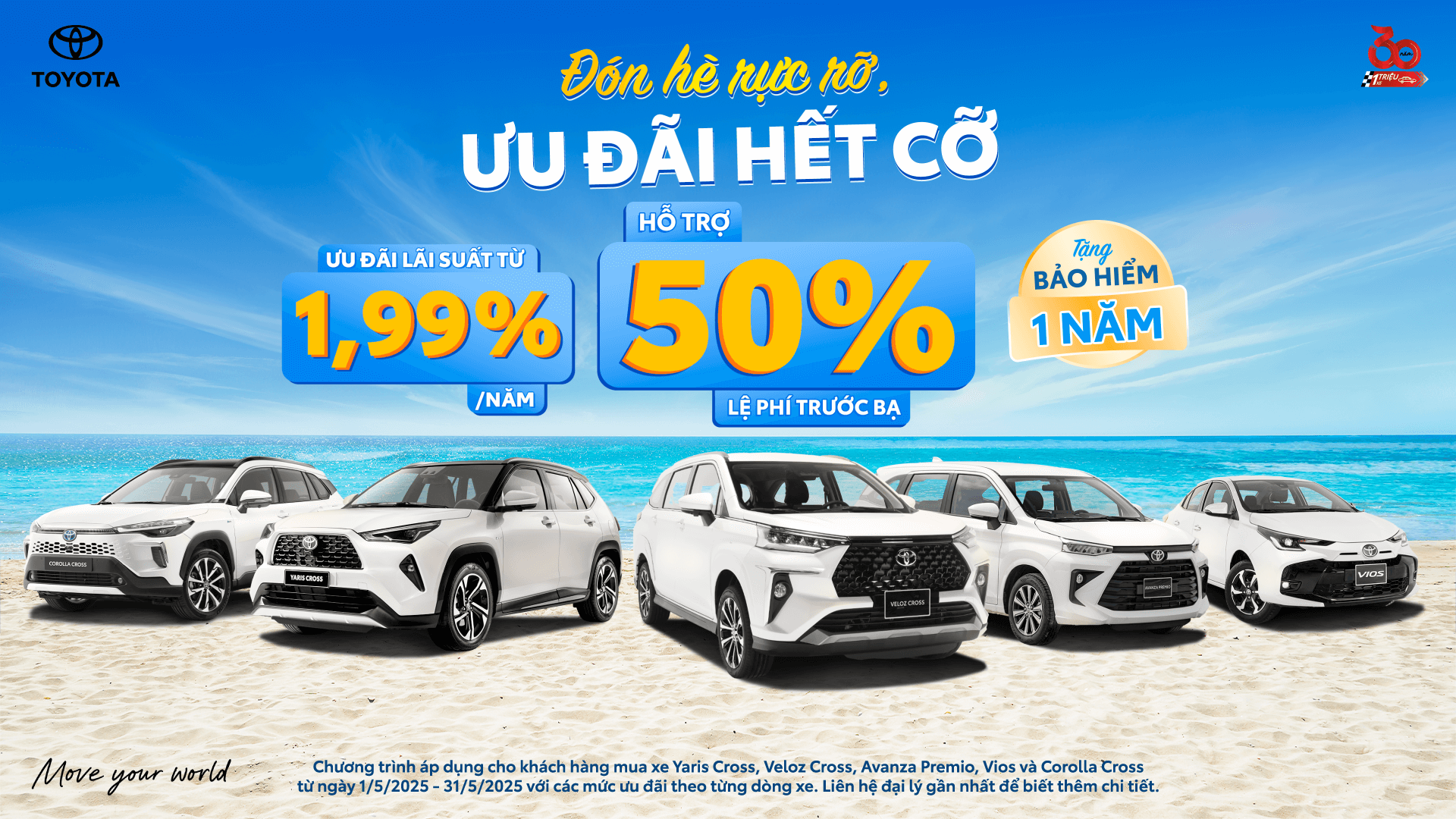 TOYOTA VIỆT NAM CÙNG HỆ THỐNG ĐẠI LÝ TRIỂN KHAI CHƯƠNG TRÌNH KHUYẾN MẠI THÁNG 05/2025